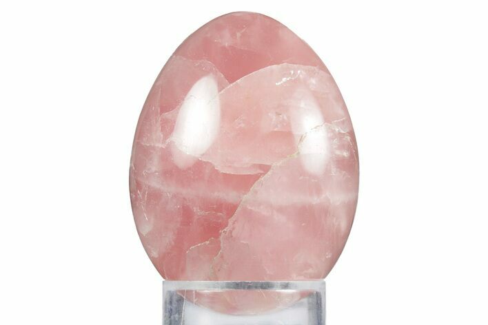 Polished Rose Quartz Egg - South Dakota #356244